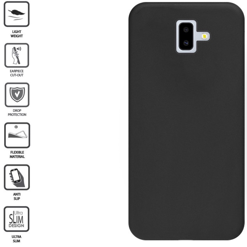 Silikoninis juodas 1mm. dėklas (GALAXY J6 PLUS 2018) Silikoninis juodas 1mm. dėklas (GALAXY J6 PLUS 2018)